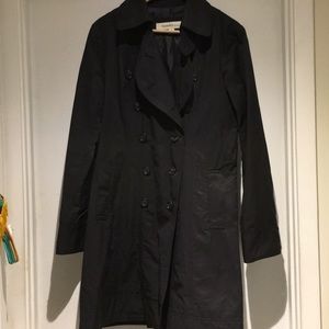 Laundry by Design Double Breasted Black Trench szL